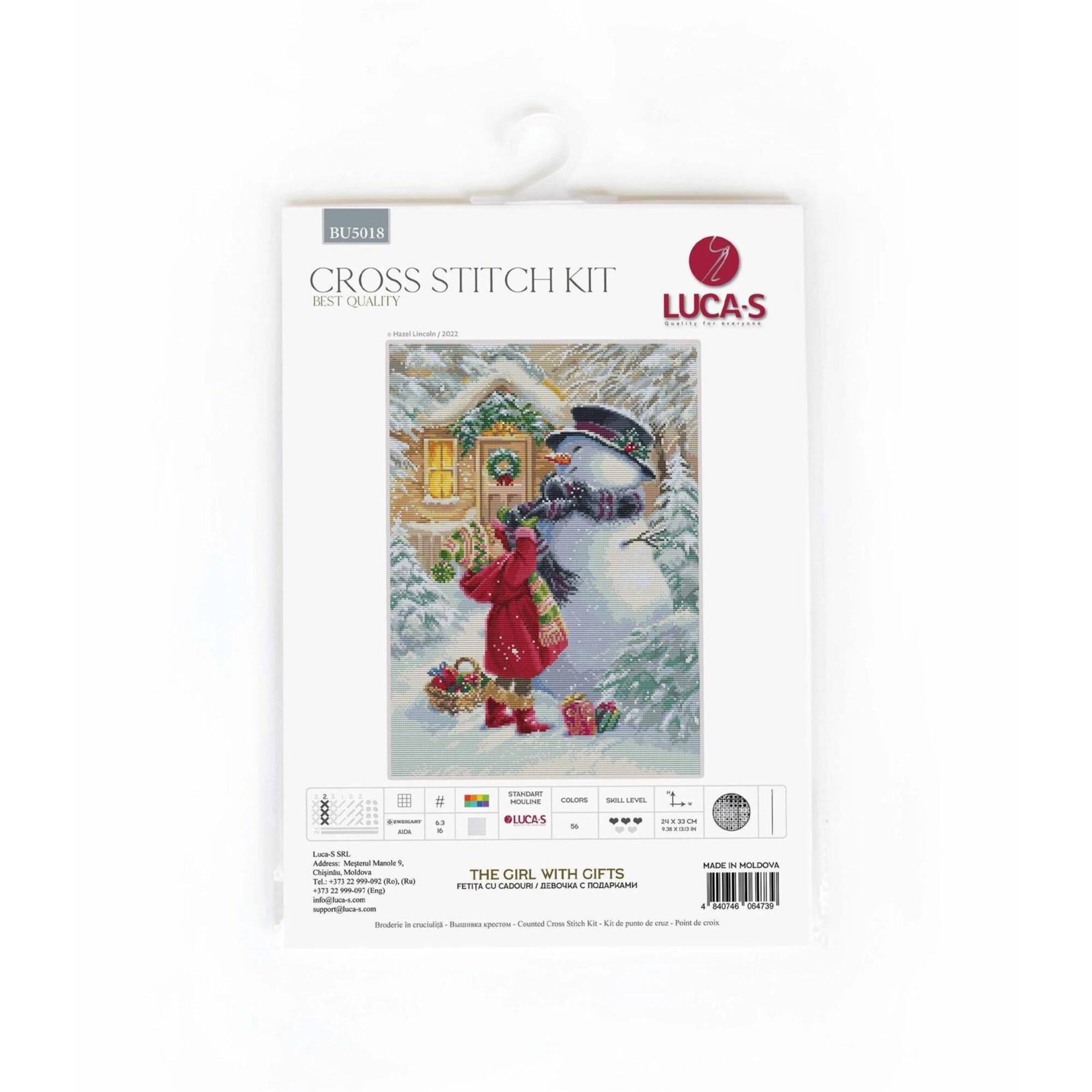 Luca-S The Girl With G Counted Cross-Stitch Kit